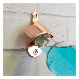 St Helens Wall Mounted Bottle Opener in Rose Gold #2