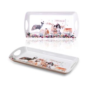 St Helens Melamine Serving Tray with Handles. Design Animal