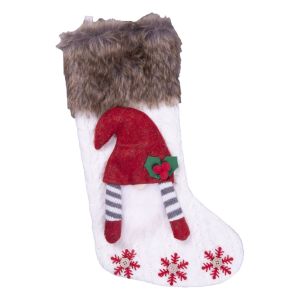 Luxury White Gonk Christmas Stocking #2