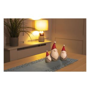 Rectangular Grey Felt Table Runner with Openwork Star + Snowflake Design #2