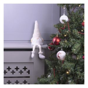 St Helens Long Legged White Christmas Gonk