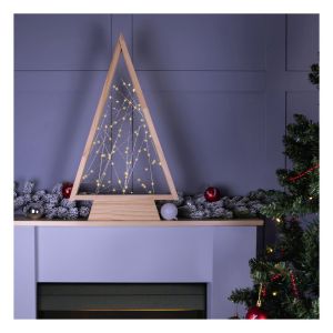 Wooden Self Assembly Battery Powered Christmas Tree with 60 LEDs #3