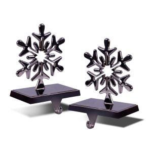 St Helens Silver Christmas Stocking Holders. Set of 2 #4