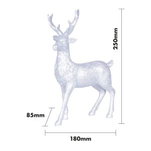 St Helens Silver Glitter Reindeer #2
