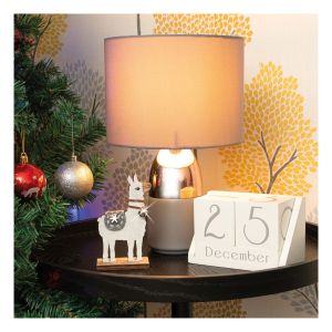 St Helens Wooden Alpaca Ornament. Standing Up