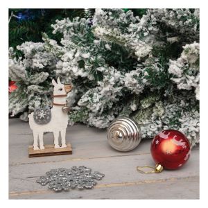 St Helens Wooden Alpaca Ornament. Standing Up #3