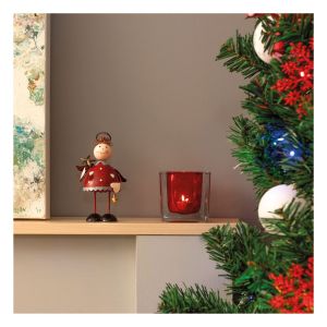 St Helens Red Metal Angel Ornament 145mm #4