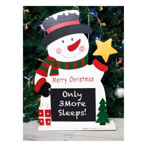 St Helens Wooden Snowman Chalkboard #3