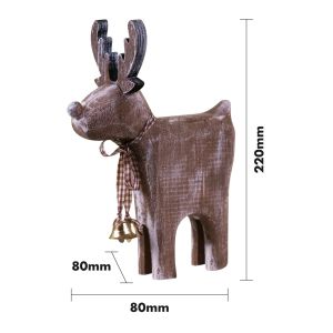 St Helens Wooden Reindeer Decoration #2