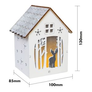 St Helens Battery Powered Wooden Light Up Festive Scene #2