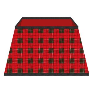 St Helens Red Tartan Tree Skirt #2
