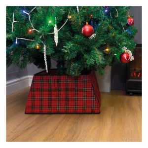 St Helens Red Tartan Tree Skirt #4