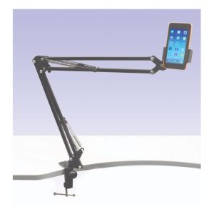 NJS Telescopic Mobile iPad Stand with G Clamp Mount