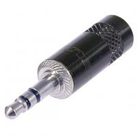 Neutrik Black NYS231 3.5mm Stereo Jack Plug