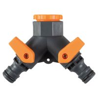 Garden Hose 2 Way Tap Adaptor