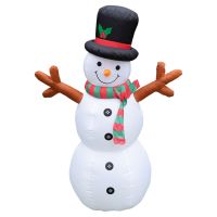 Inflatable Snowman with LED Lights. 180cm High
