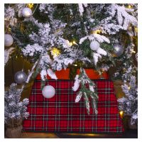 St Helens Red Tartan Tree Skirt
