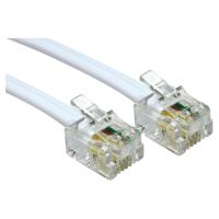 Electrovision White RJ11 RJ11 ADSL Modem Cable. 5M