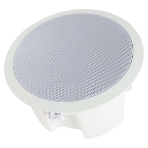 5.25 in 2 Way Moisture Resistant Dual Cone Ceiling Speaker 30W 100V