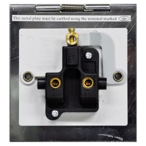 Floor Socket 1 Gang 13 Amp Satin Chrome #3