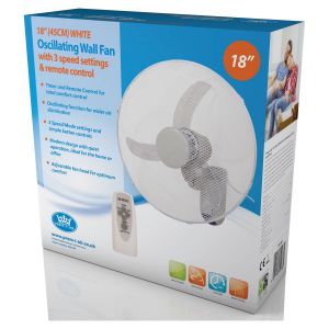 PremIAir 18" Wall Fan with Remote Control and Timer #4
