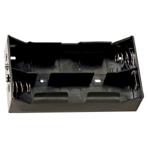 Black Battery Holder which Holds 4x D Cells