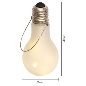Luxform LED Battery Operated Glass Bulb. Single. Smoke #3