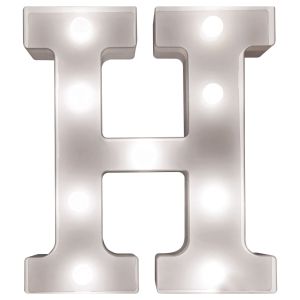 Battery Operated 3D LED Letter H Light #4