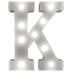 Battery Operated 3D LED Letter K Light #4
