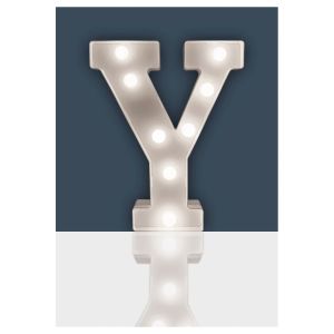 Battery Operated 3D LED Letter Y Light #1