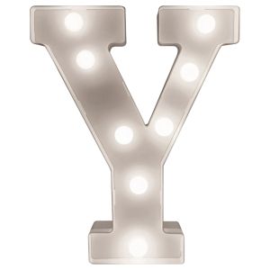 Battery Operated 3D LED Letter Y Light #4