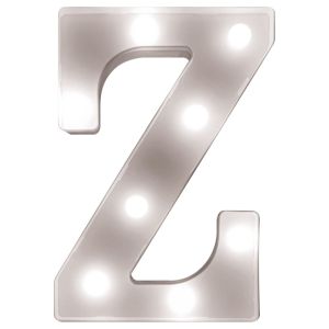Battery Operated 3D LED Letter Z Light #4