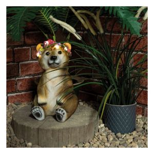 St Helens Solar Garden Ornament Bear