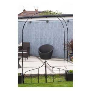 St Helens Decorative Garden Arch with Gate #4