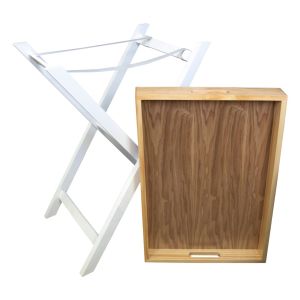 St Helens Folding Tray Table White #3