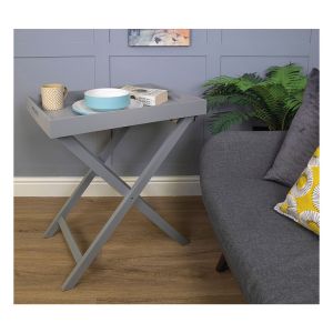 St Helens Folding Tray Table Grey