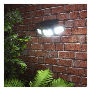 St Helens Solar Powered 3 COB Motion Sensor Wall Security Light #2