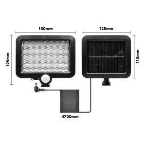 St Helens Solar Powered Motion Sensor Wall Security Light #3