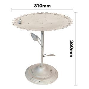 St Helens Ornamental White Pedestal Bird Bath #3