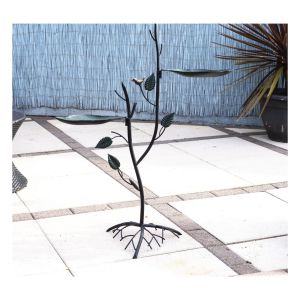 St Helens Ornamental Leaf and Root Design Bird Bath and Feeder #3