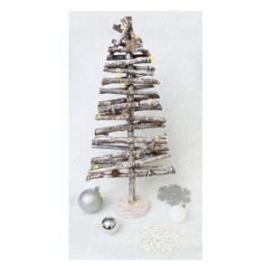 St Helens Battery Powered Birch Wood Christmas Tree Light Effect #2