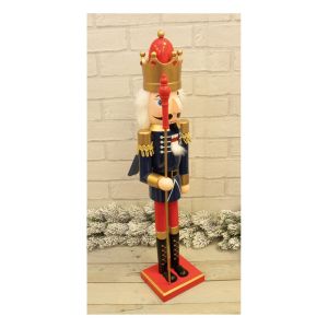 St Helens Nutcracker Christmas Decoration. Red Blue #4