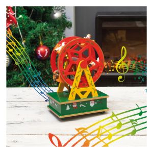 St Helens Wooden Ferris Wheel Music Box