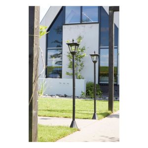 Luxform Lighting Solar Casablanca Lamp Post Light in Black #2