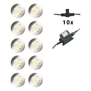 Luxform Lighting 12V Calypso Deck Lights in Stainless Steel