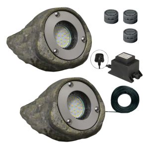 Luxform Lighting 12V Tatra Rocklight in Gravel Kit