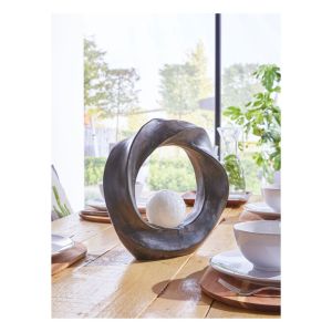 Luxform Lighting Crescent Solar Powered Polystone Garden Ornament #3