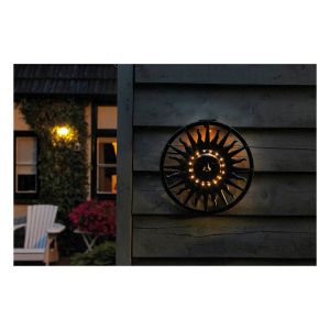 Luxform Lighting Solar LED Light Sun Wall Ornament Old Silver #4