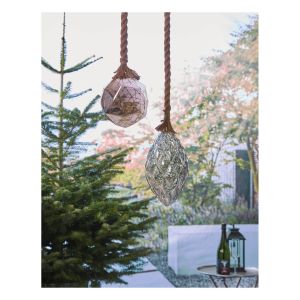 Luxform Lighting Battery Powered Hemp Rope Light with Pine Cones #3