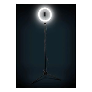 NJS Tripod Mounted LED Ring Light with Mobile Phone Holder #3